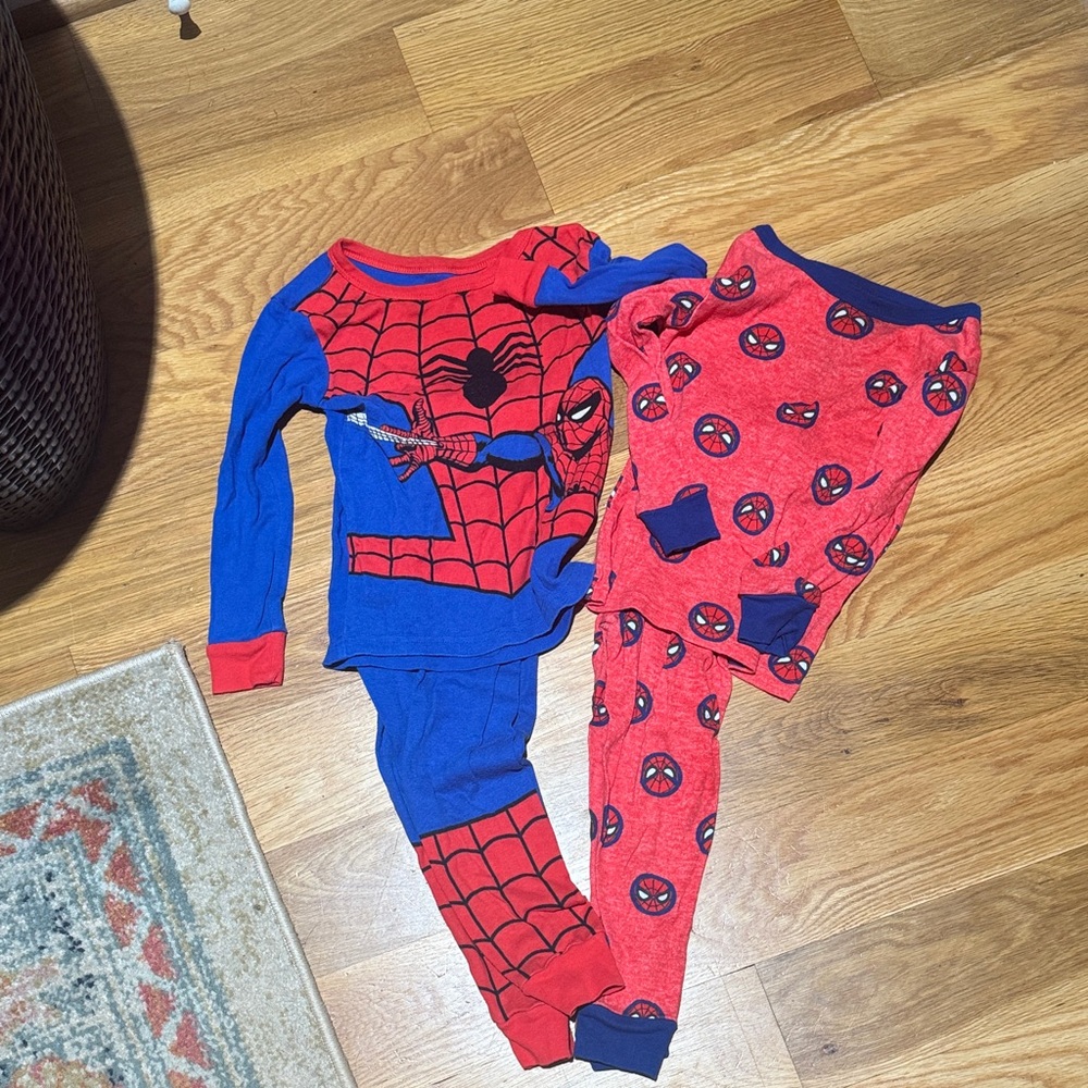 Marvel Kids Spider-Man Red and Blue Pajama Set